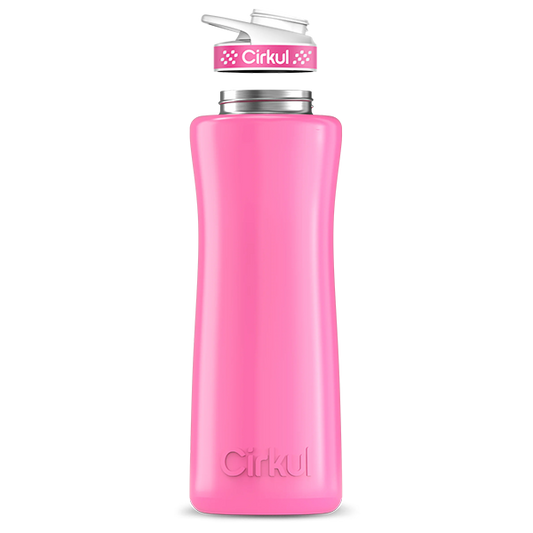 42oz. Pink Stainless Steel Bottle & Comfort Grip Lid