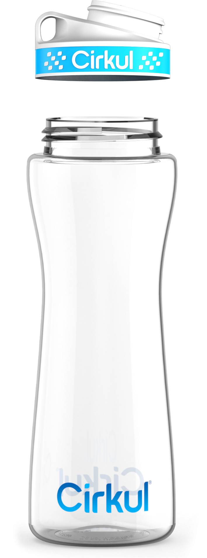 Custom 22oz. Plastic Bottle & Comfort Grip Lid