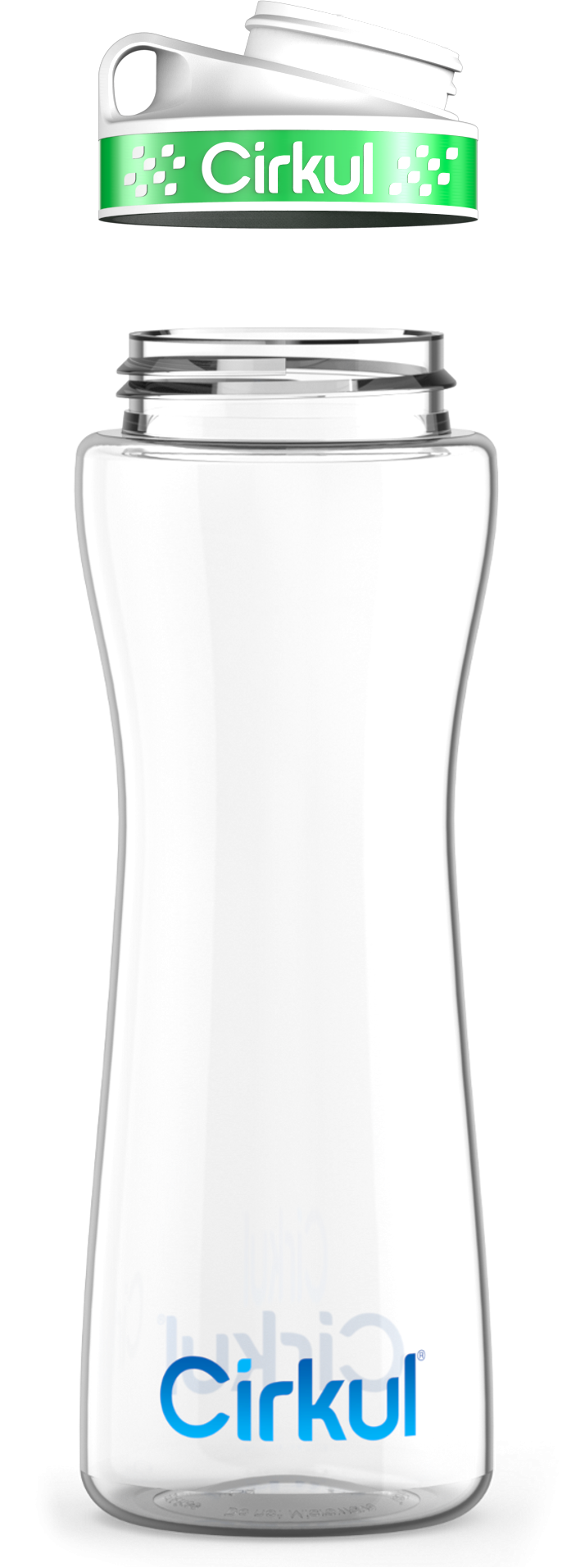 Custom 22oz. Plastic Bottle & Comfort Grip Lid